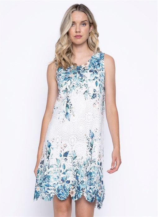 Floral Jade Lace Dress GN638TG Picadilly S