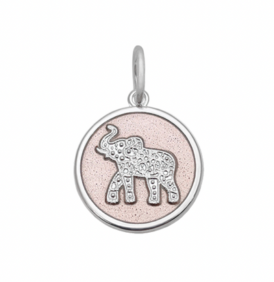 Elephant Silver Pendant, Small, 19mm