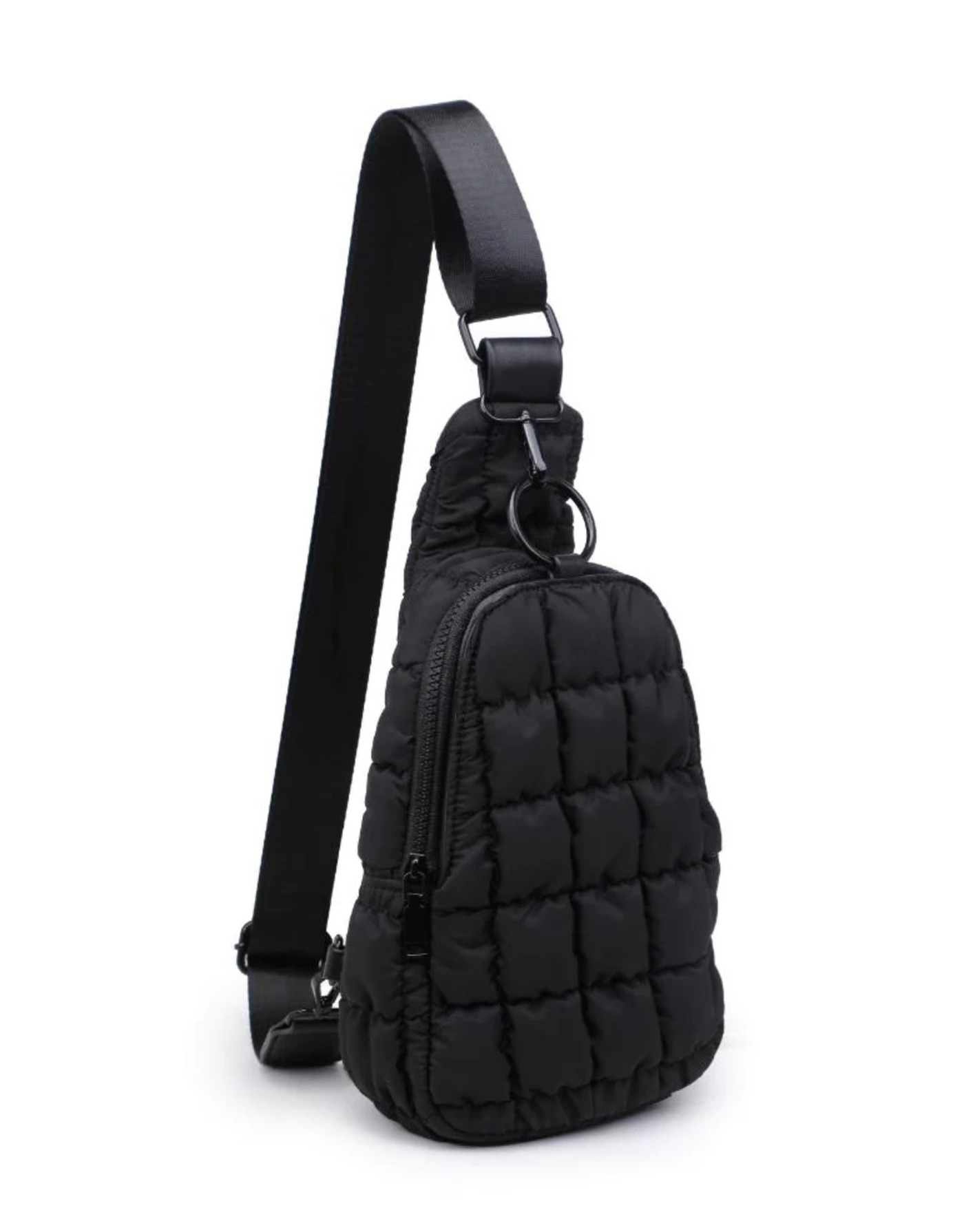 Puffy Perfection Sling Bag, Black