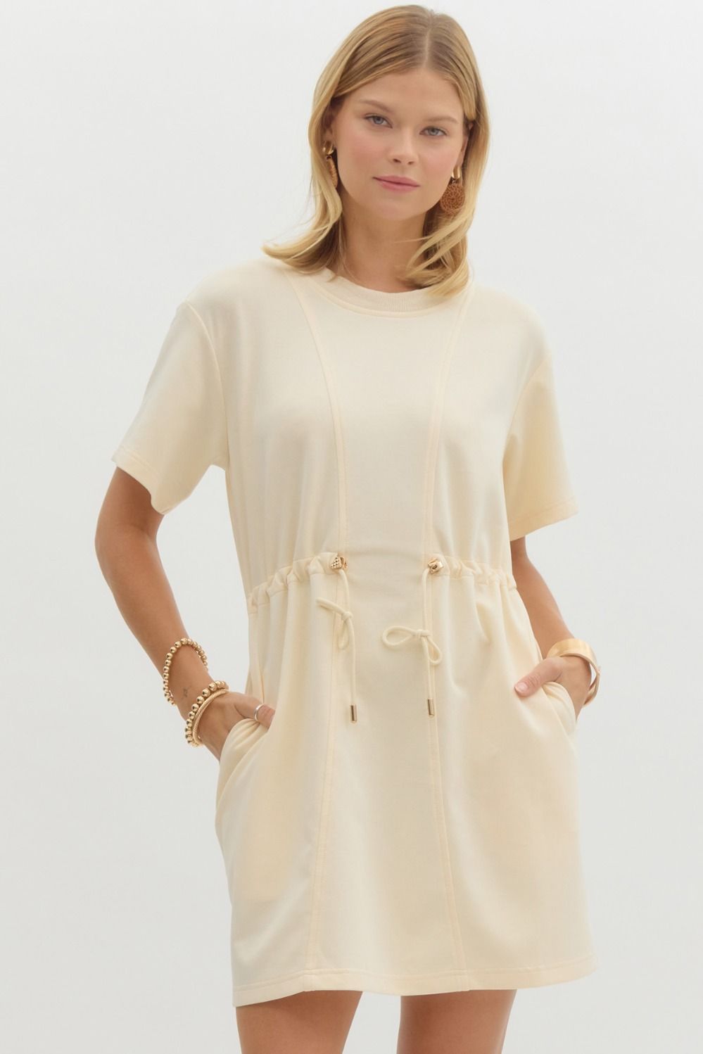 Courtside Chic Dress D24745 Entro Ecru / S