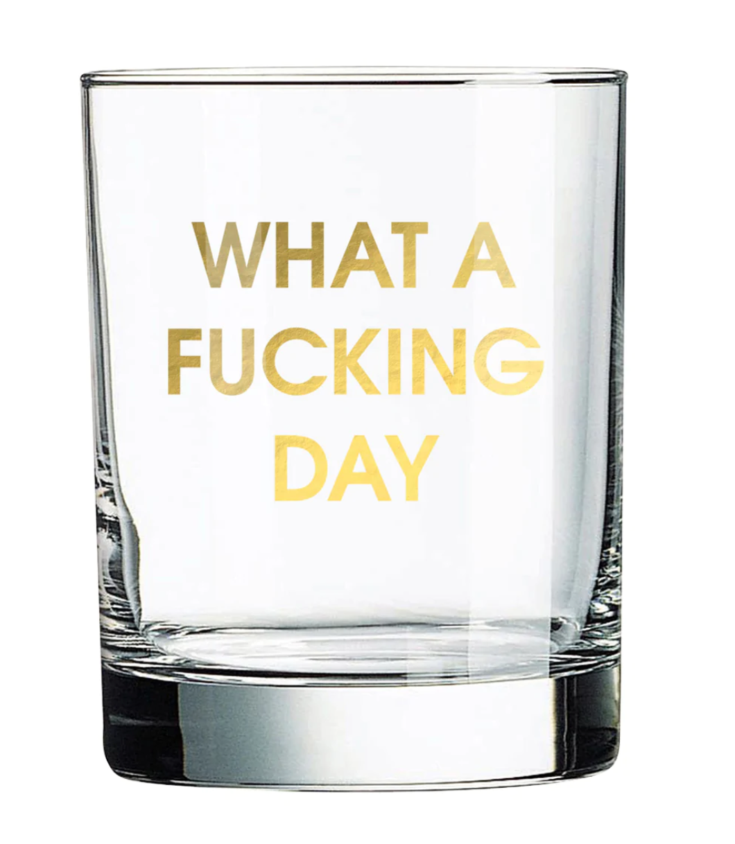 What a Day Rocks Glass