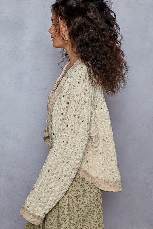 Falling for Pearls Knit Cardigan
