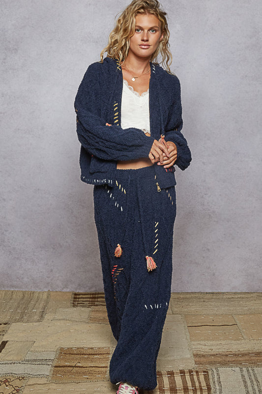 Daydreamer Cable Knit Zip-Up FINAL SALE