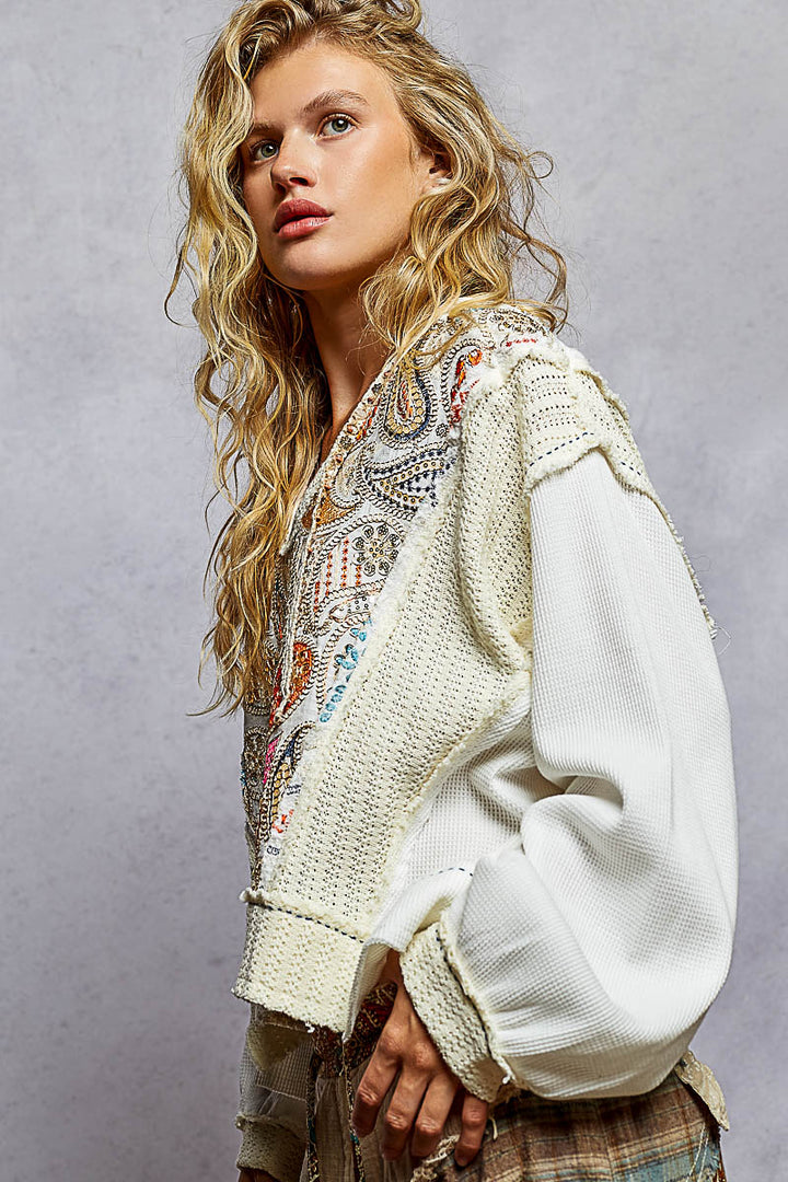 Boho Breeze Thermal Hoodie