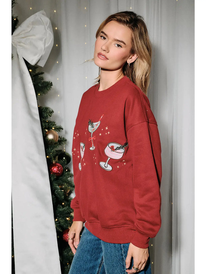 Christmas Cocktail Sweatshirt