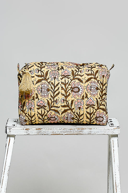 Meadow Makeup Pouch, Honey