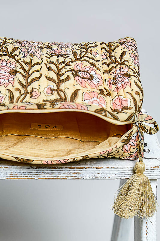 Meadow Makeup Pouch, Honey