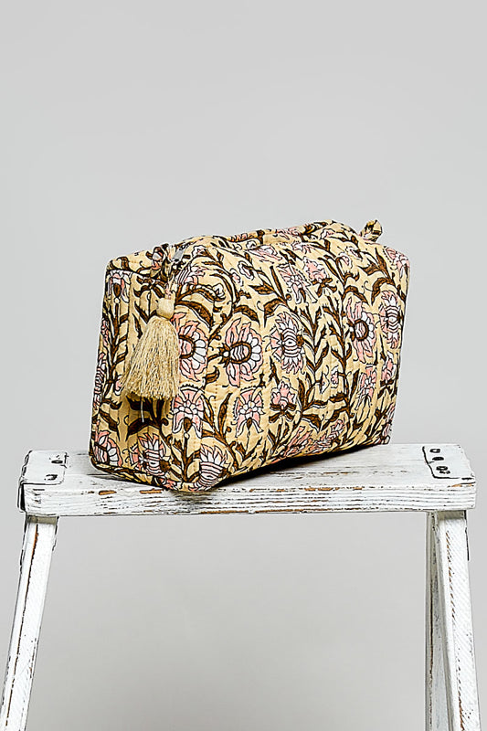 Meadow Makeup Pouch, Honey