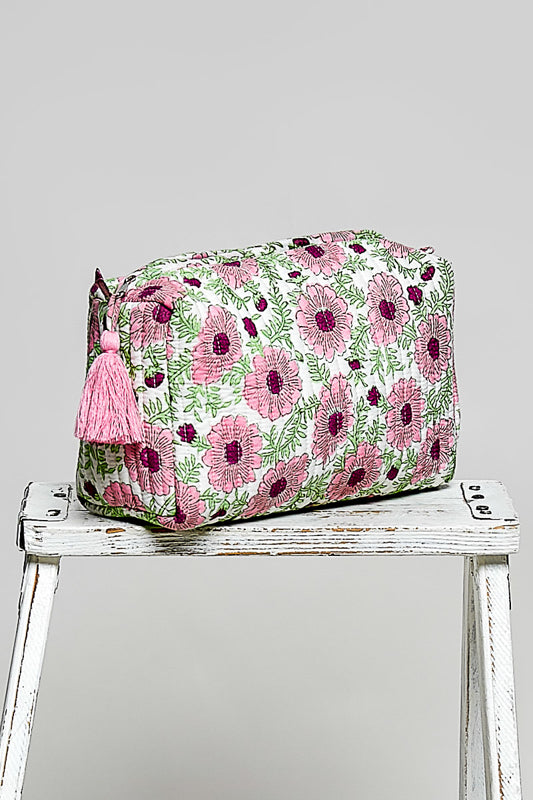 Meadow Makeup Pouch, Pink