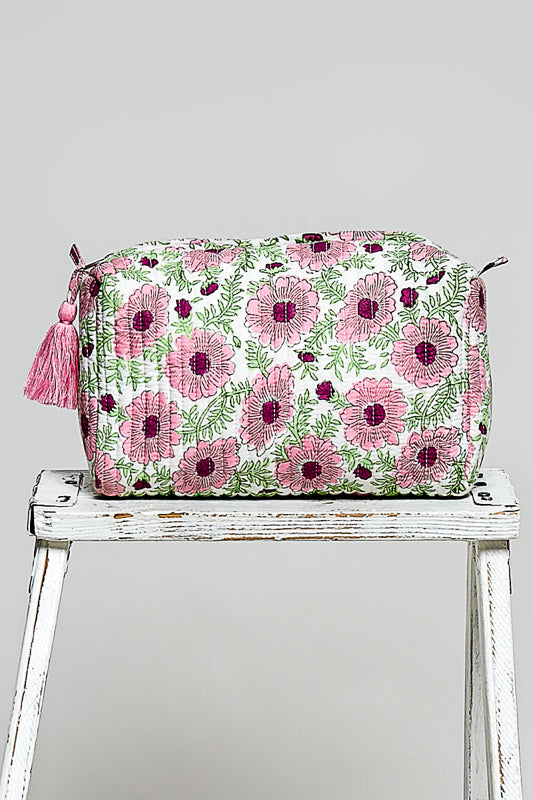Meadow Makeup Pouch, Pink