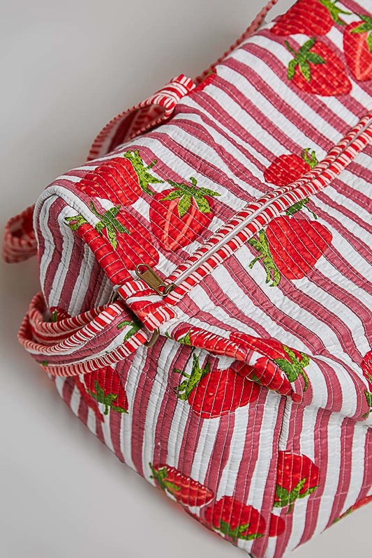 Sadie Duffel Bag, Strawberry