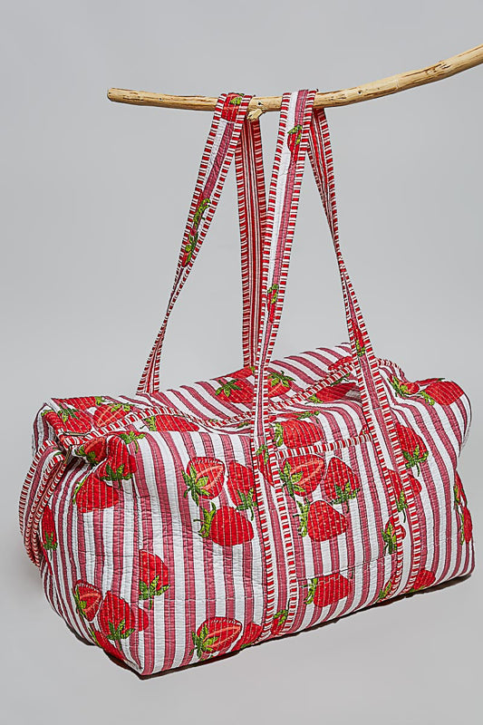 Sadie Duffel Bag, Strawberry