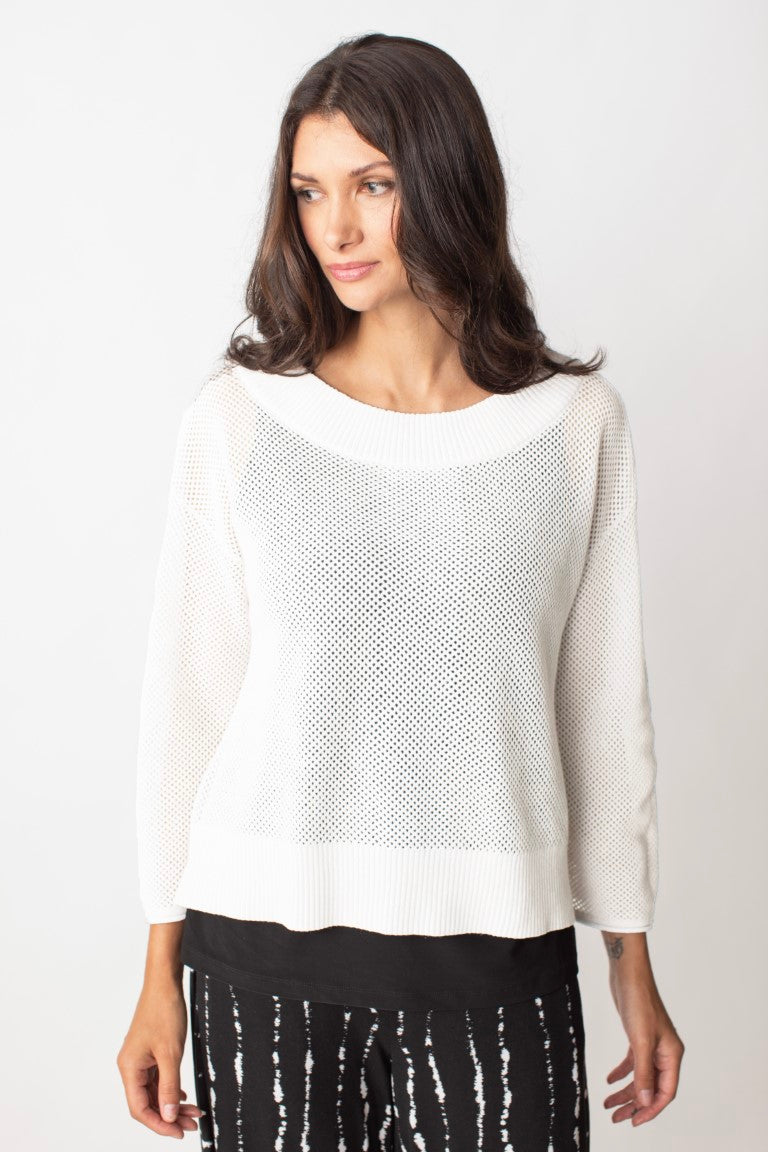 Kenna Knit Topper, White