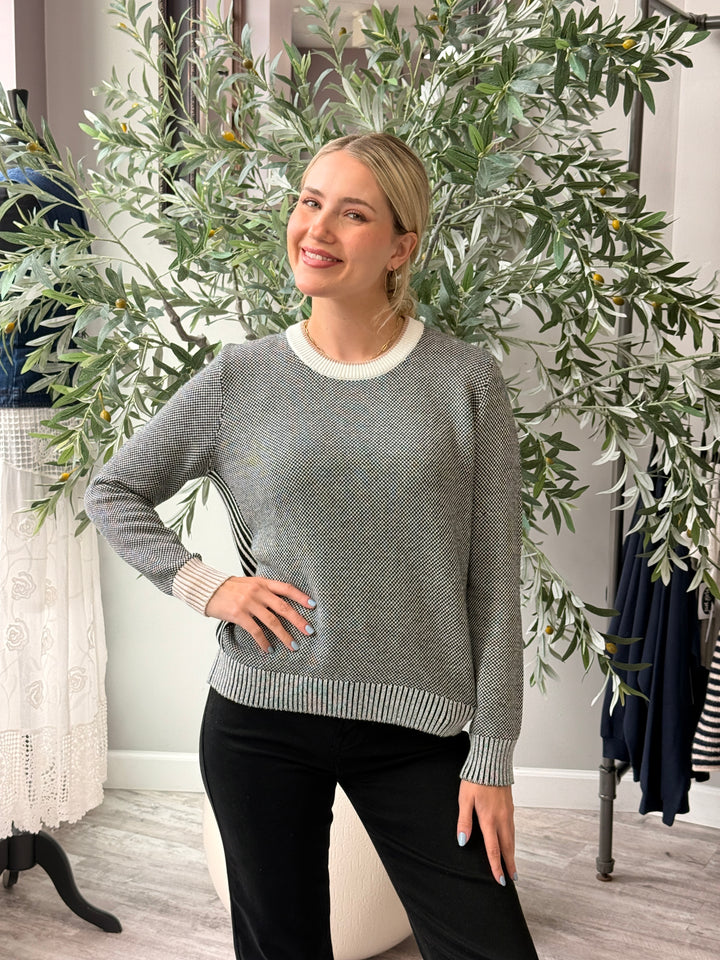 Colette Microcheck Sweater