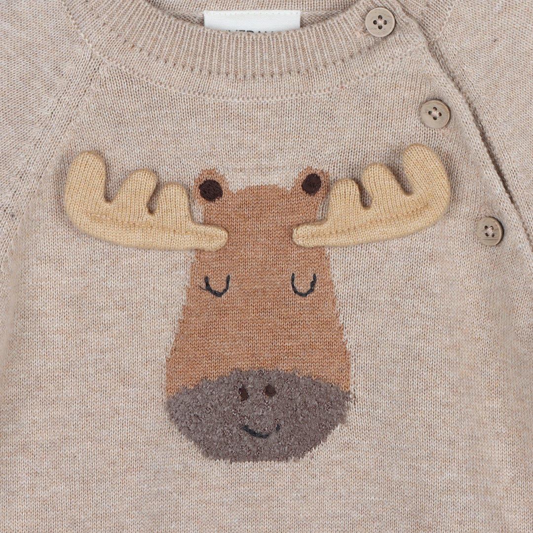 Moose Baby Sweater