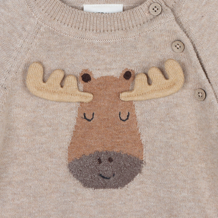 Moose Baby Sweater