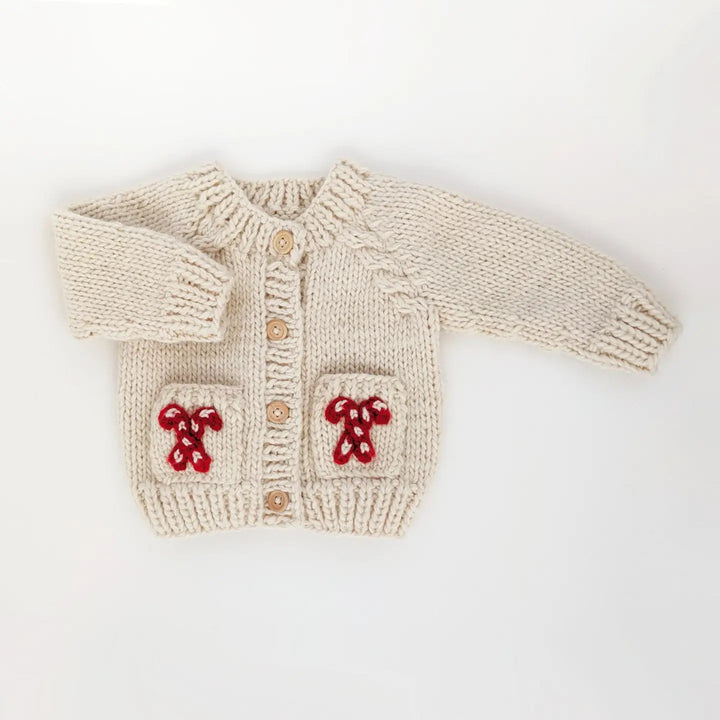 Candy Cane Baby Cardigan