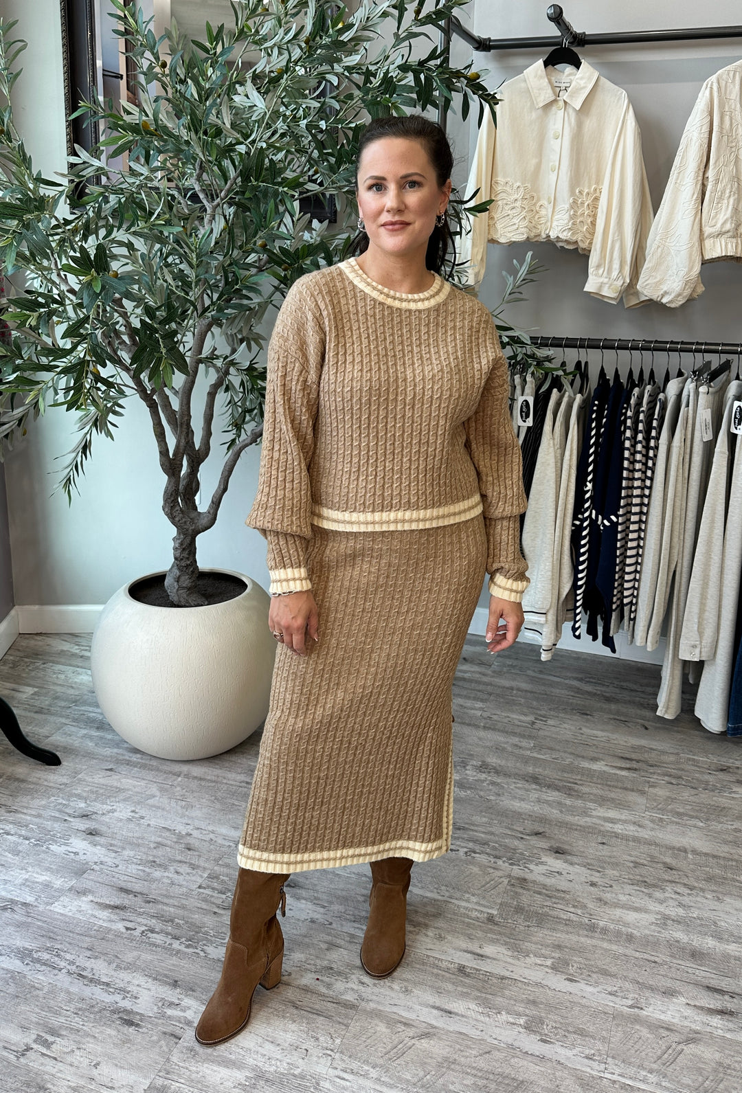 Audra Cable Knit Sweater