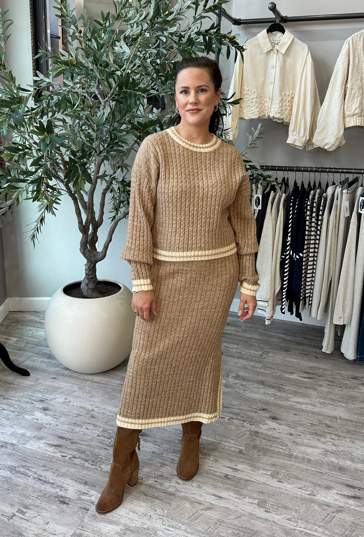 Audra Cable Knit Sweater