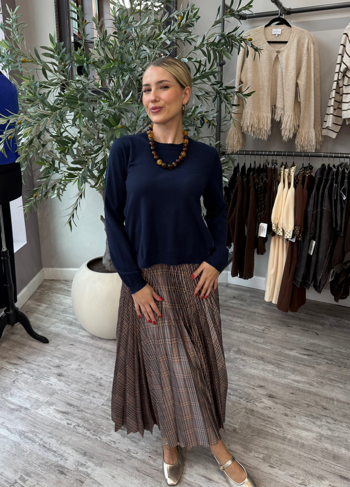 Plaid Society Midi Skirt
