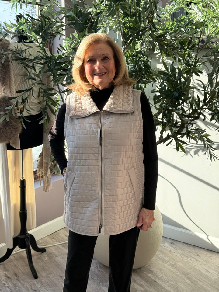Cozy Cabin Quilted Vest, Final Sale