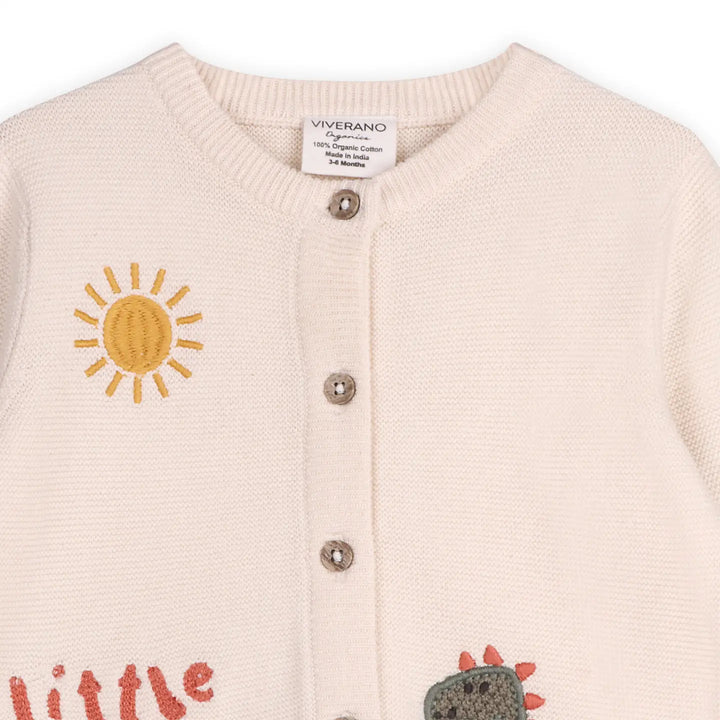 Little & Loved Dino Baby Cardigan