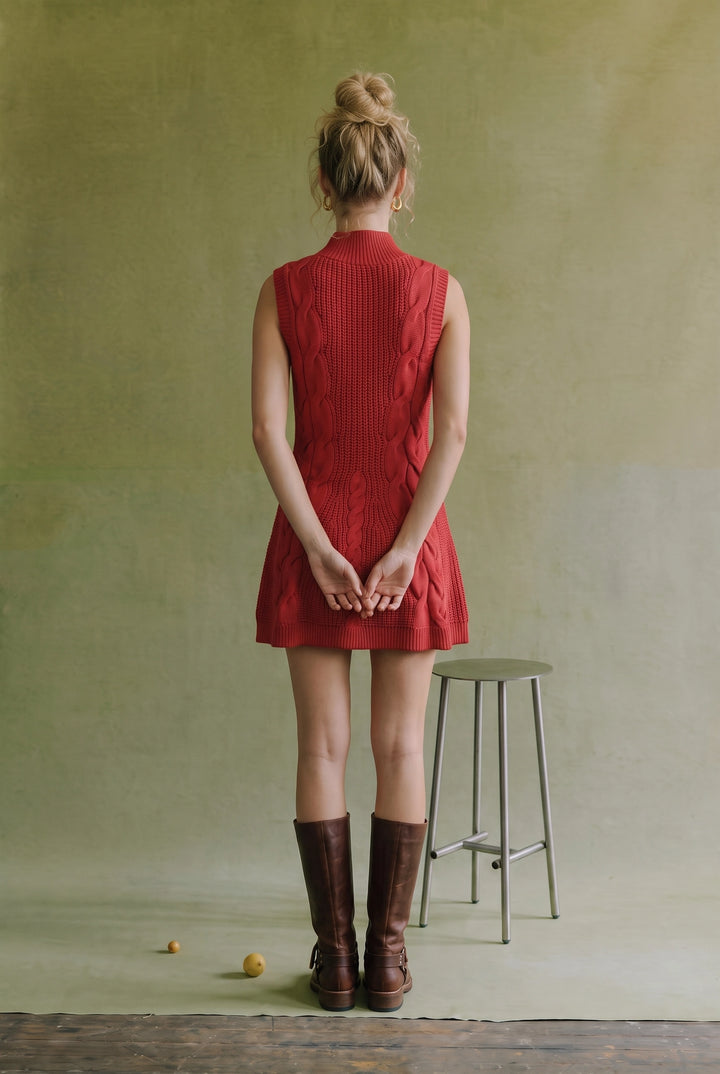 Hollis Cable Knit Sweater Dress