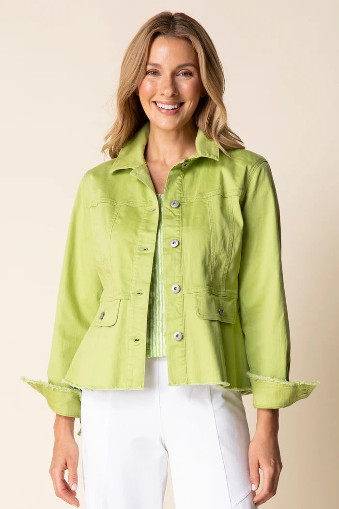 Perfect Peplum Denim Jacket
