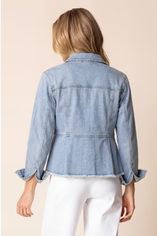 Perfect Peplum Denim Jacket