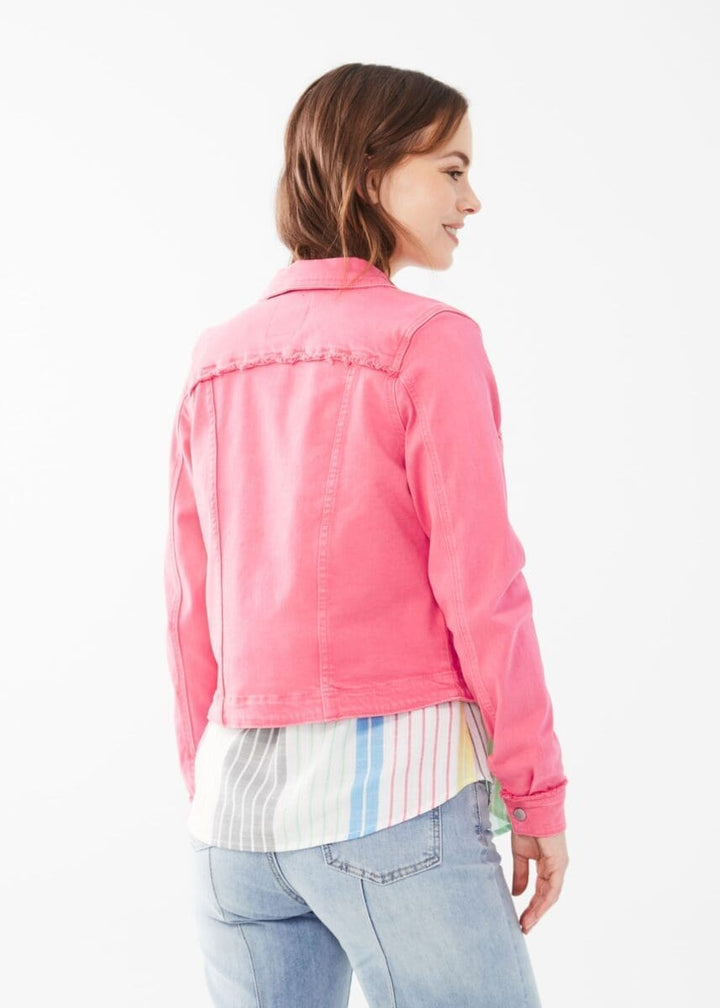 Opening Day Crop Jacket, Flamingo