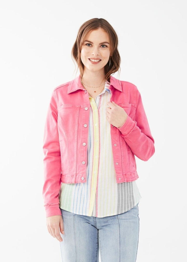 Opening Day Crop Jacket, Flamingo