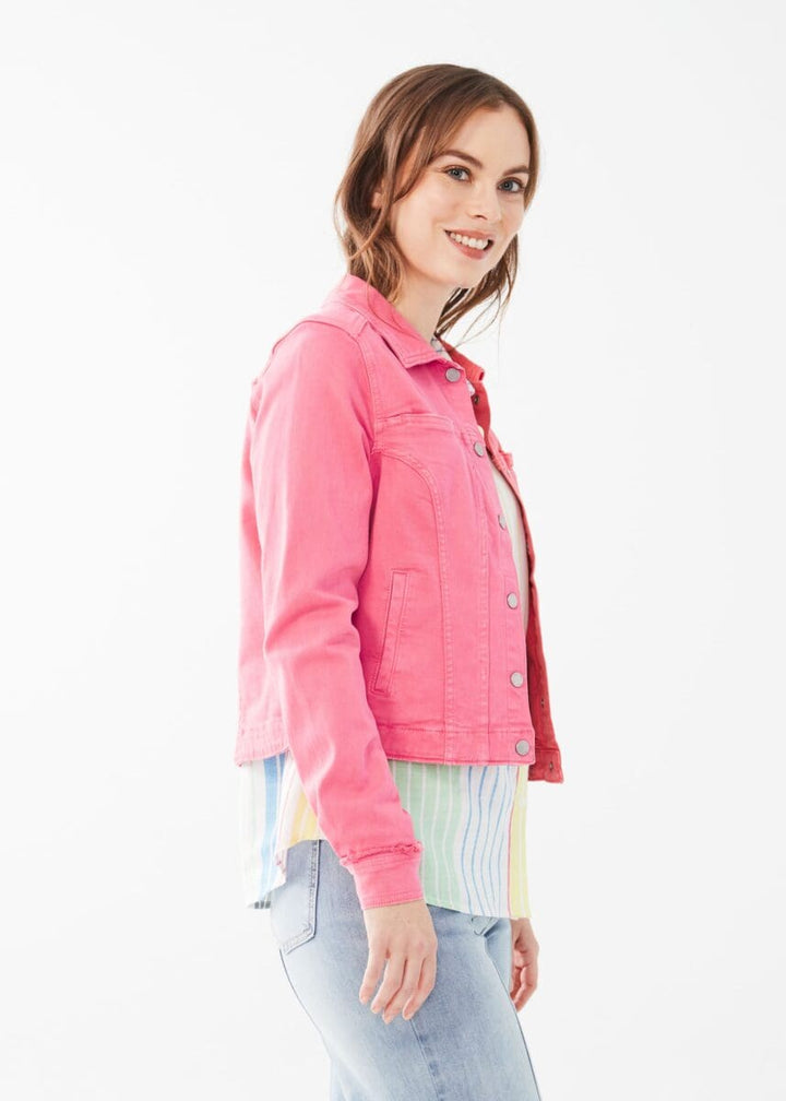 Opening Day Crop Jacket, Flamingo