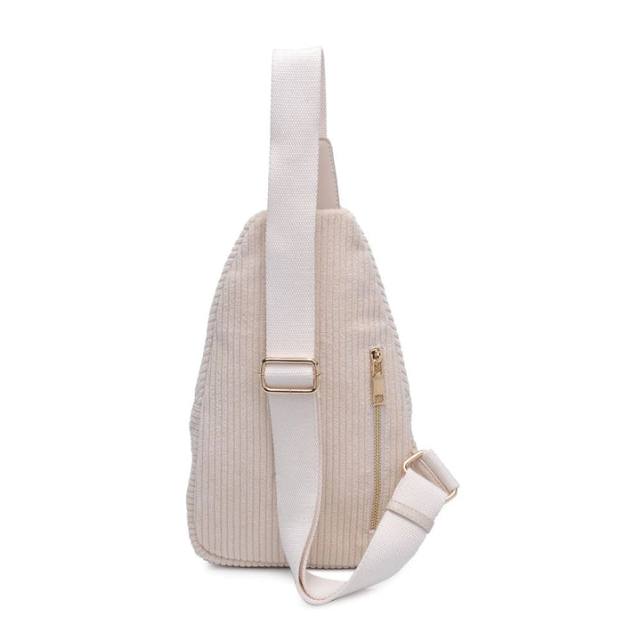 Zoe Corduroy Backpack, Cream