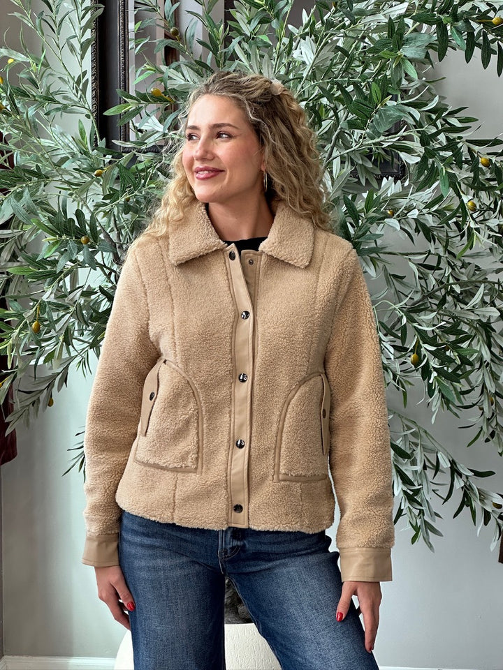 Toasted Almond Sherpa Jacket