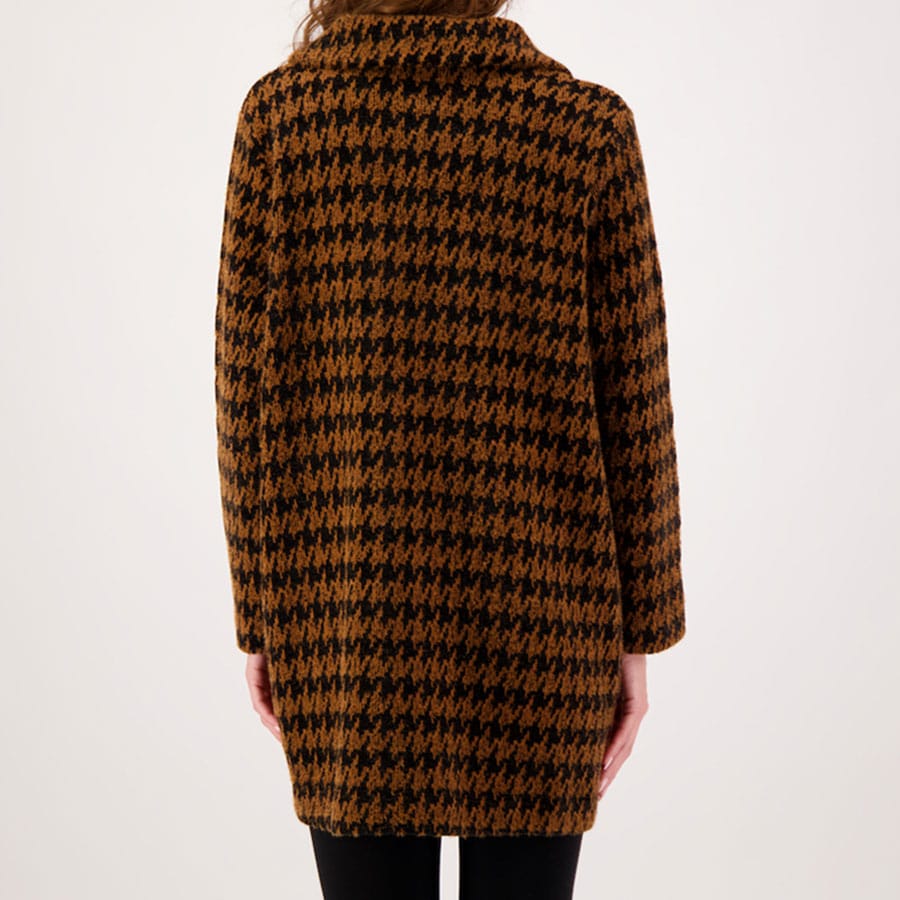 Ginger Houndstooth Car Coat