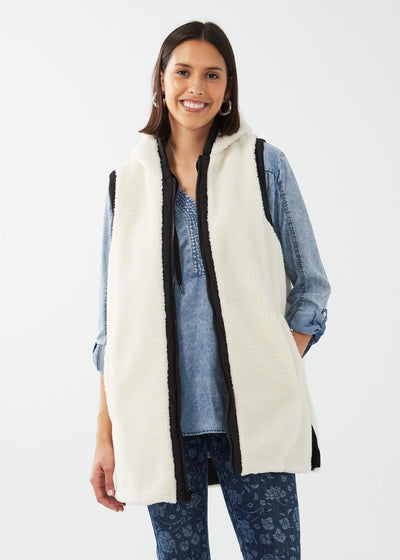 Rowena Reversible Quilted Sherpa Vest