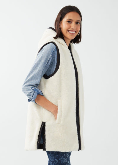 Rowena Reversible Quilted Sherpa Vest