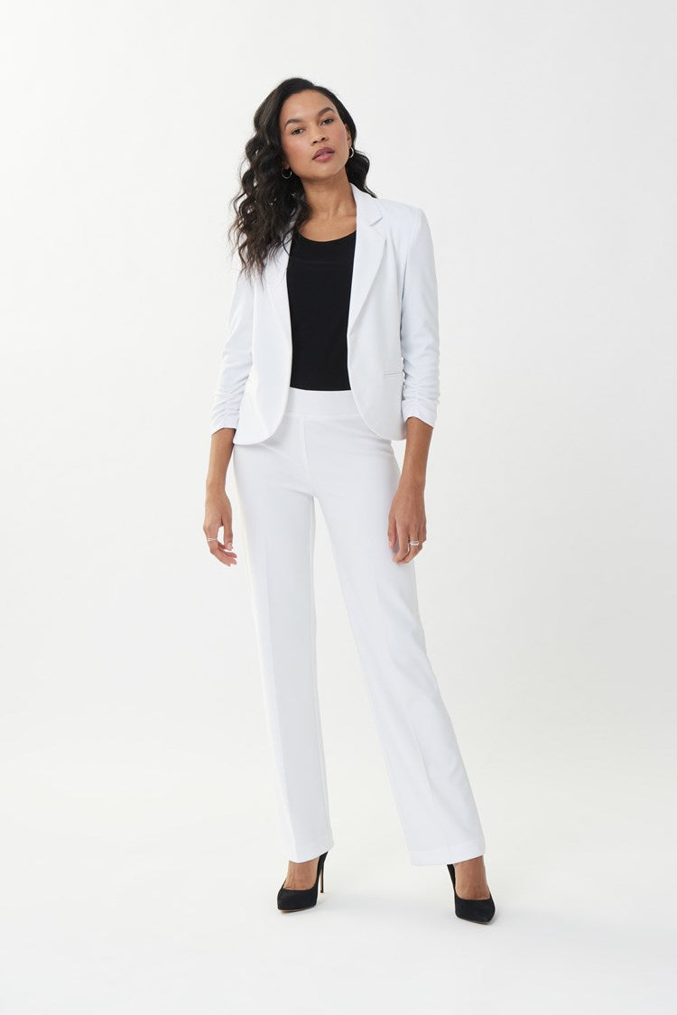 Madison Pleated Pant, White
