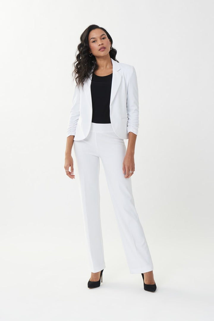 Madison Pleated Pant, White