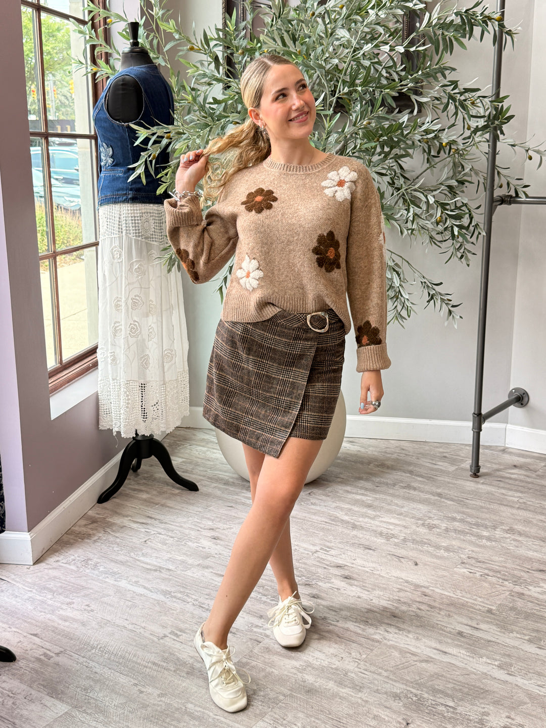 Maple Lane Plaid Skirt