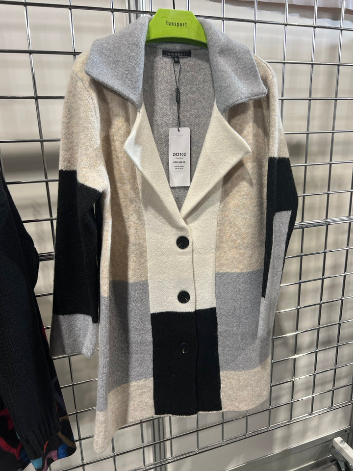 Shades of Cool Color Block Coat