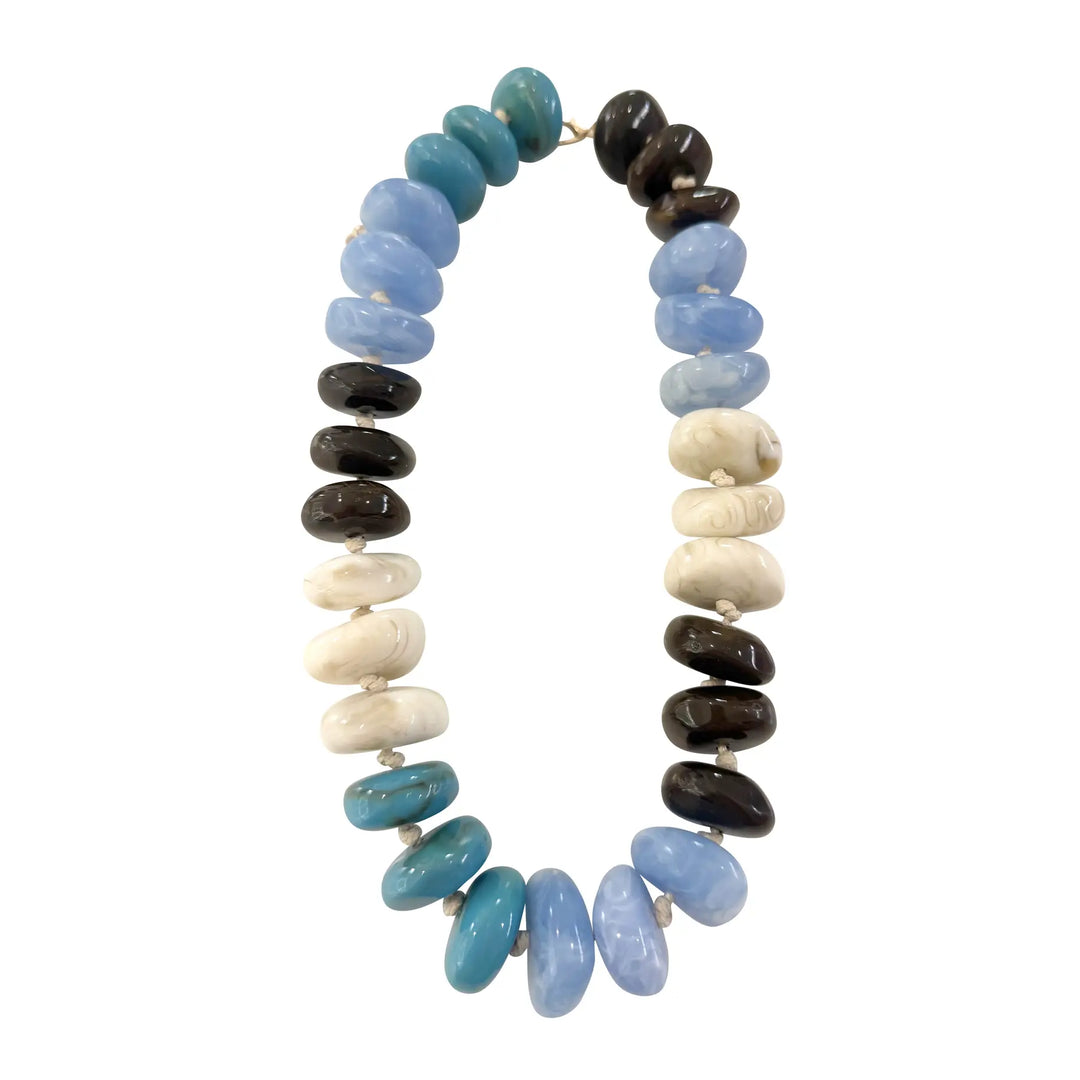 Delray Beaded Necklace, Teal