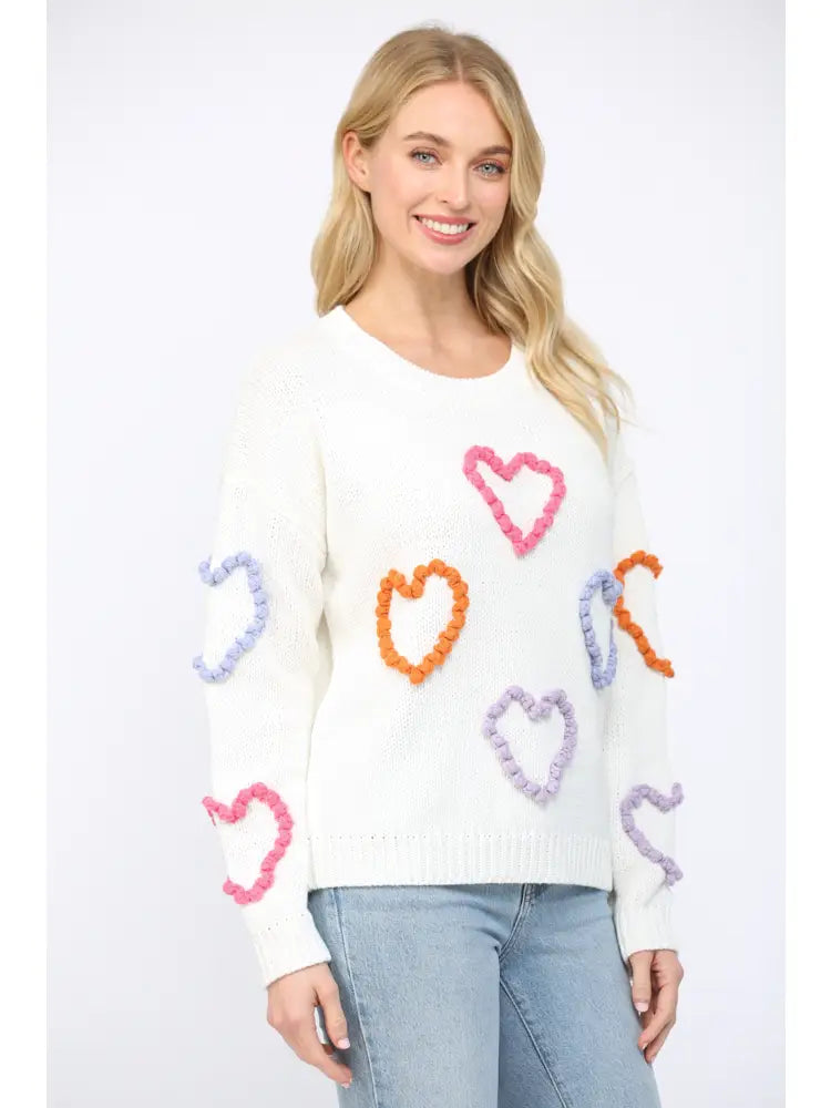Braided Sweetheart Sweater