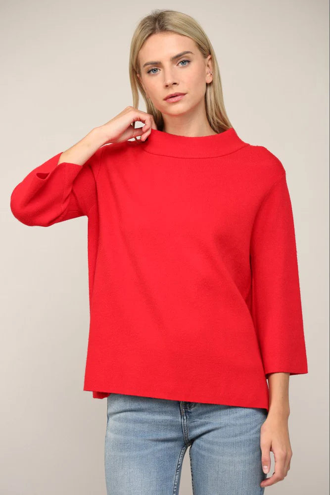 Signature Mock Neck Sweater