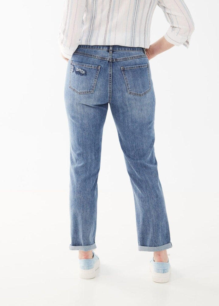 Girlfriend Ankle Jean, Light Blue