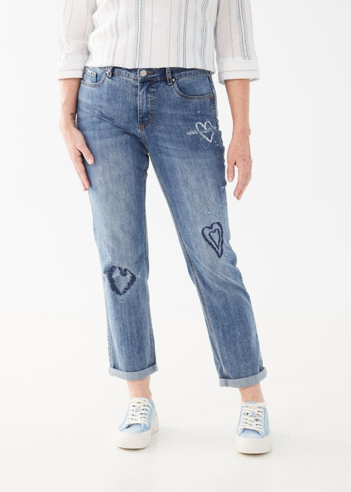 Girlfriend Ankle Jean, Light Blue