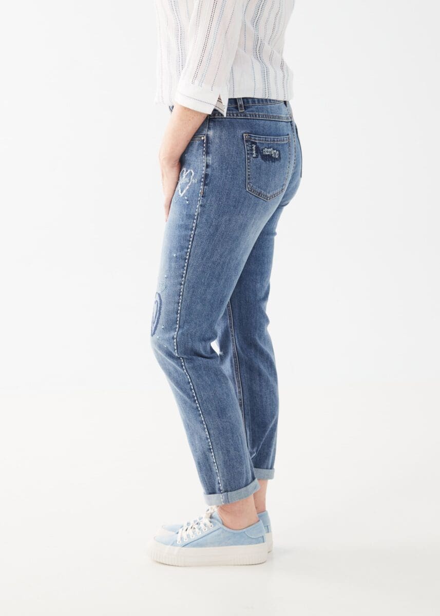 Girlfriend Ankle Jean, Light Blue