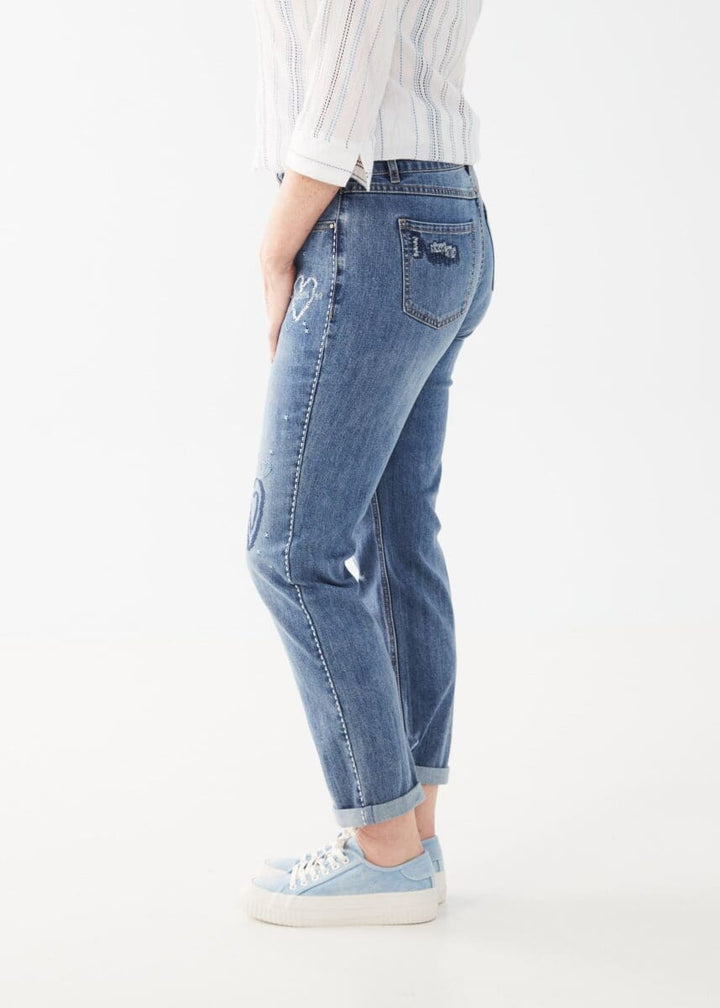 Girlfriend Ankle Jean, Light Blue