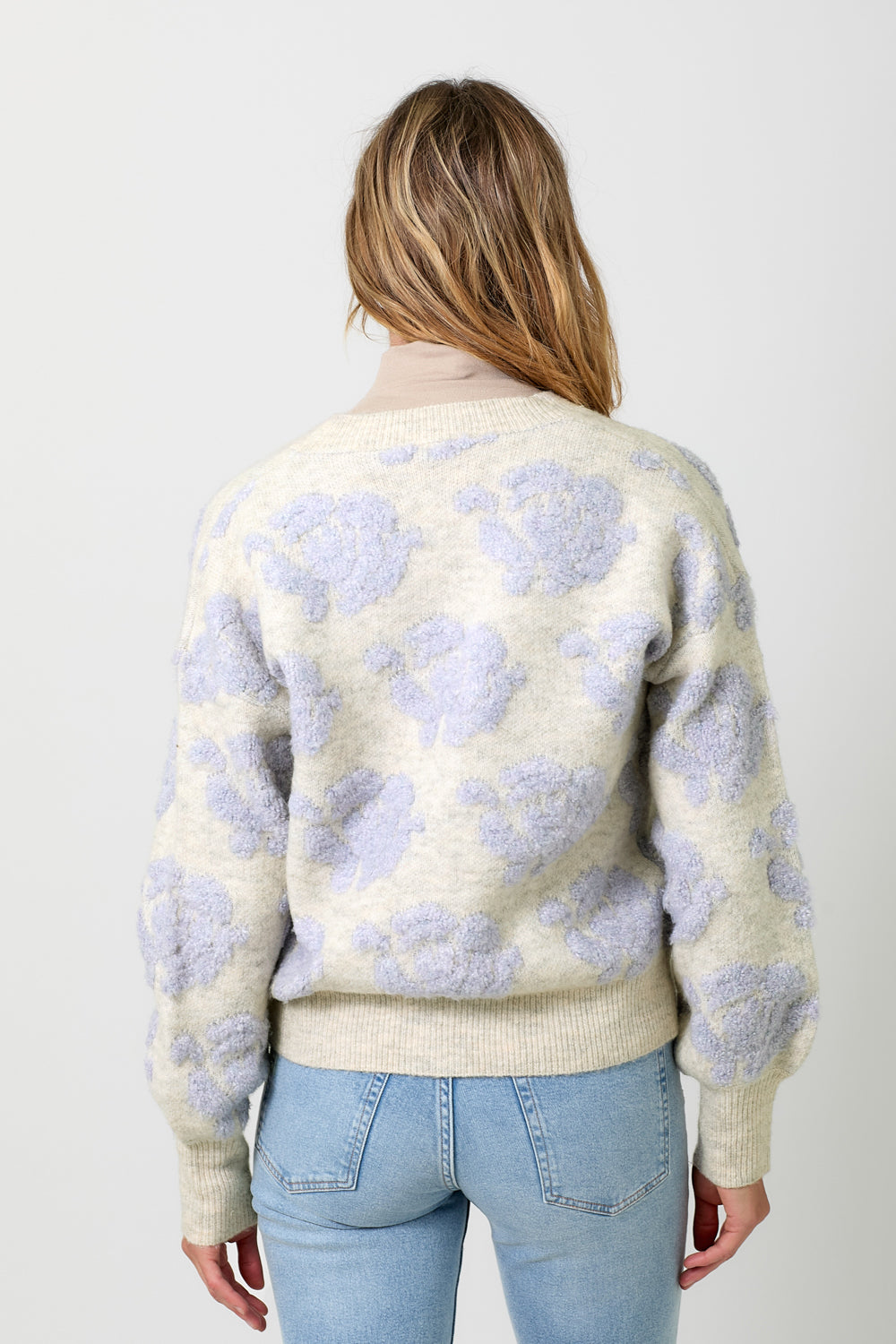 Floral Embossed Cardi