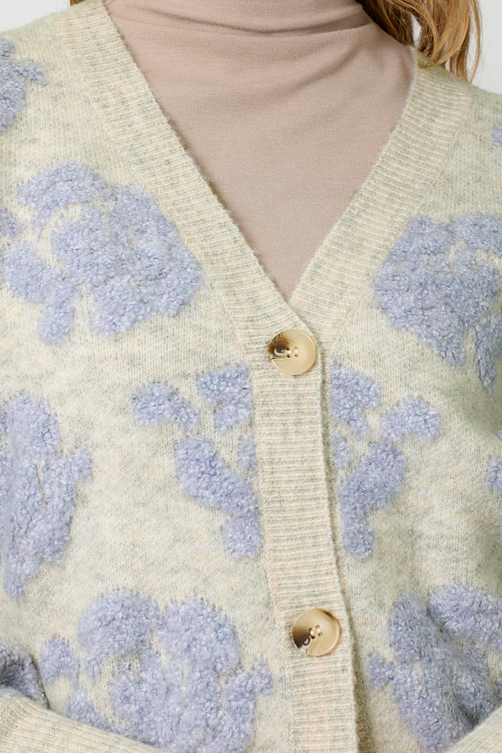 Floral Embossed Cardi